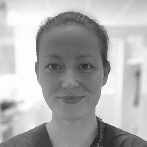 Charlotte er Aut. Veterinærsygeplejerske på Evidensia Trekantens Dyrehospital